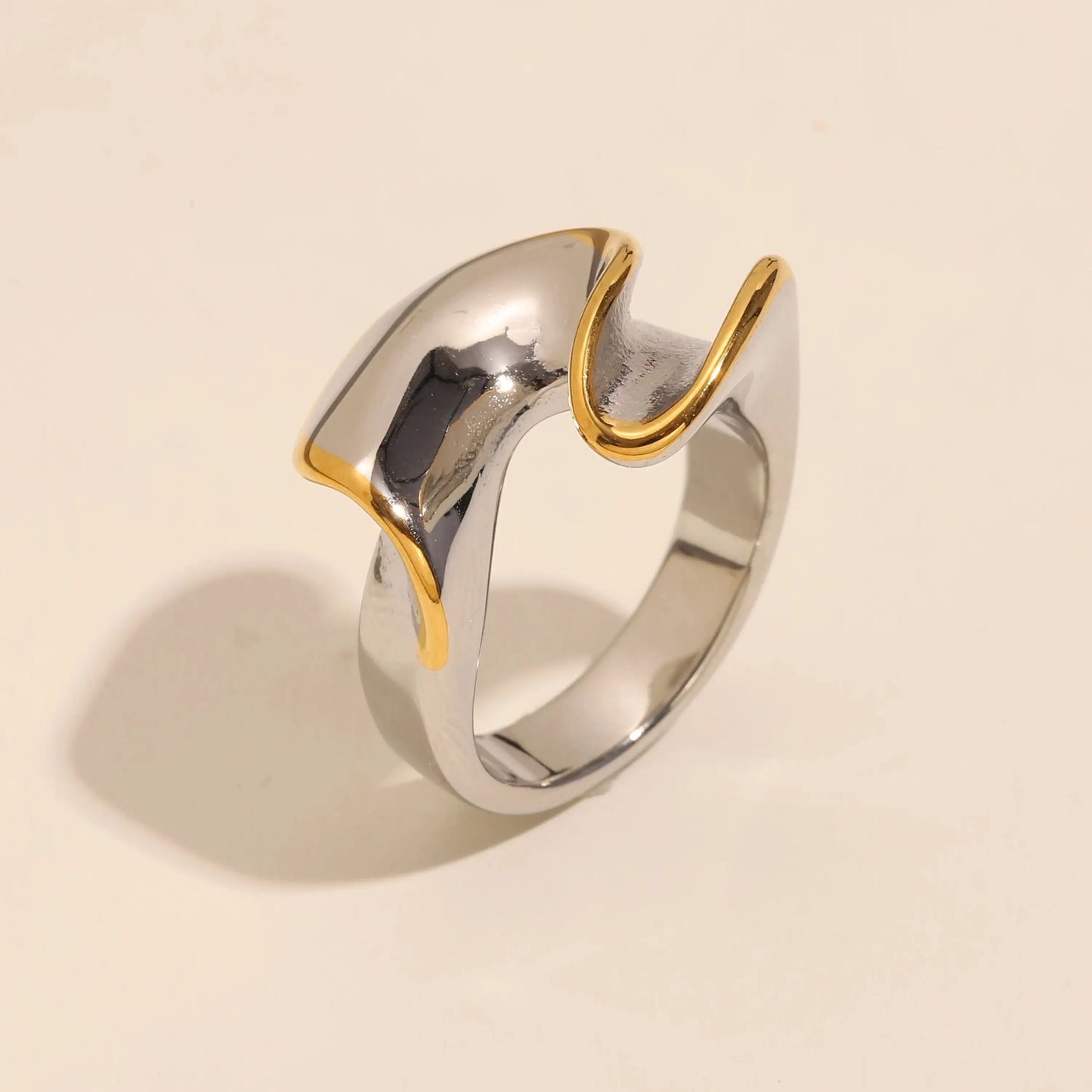 Bague Torsadée Bicolore