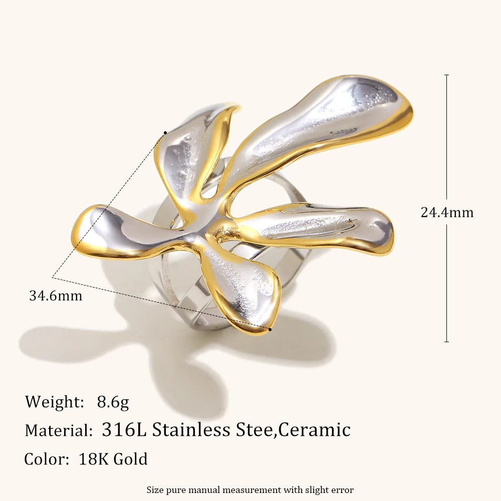 Bague Torsadée Bicolore