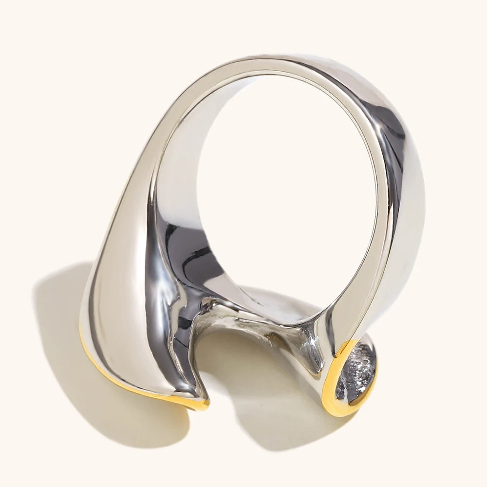 Bague Torsadée Bicolore