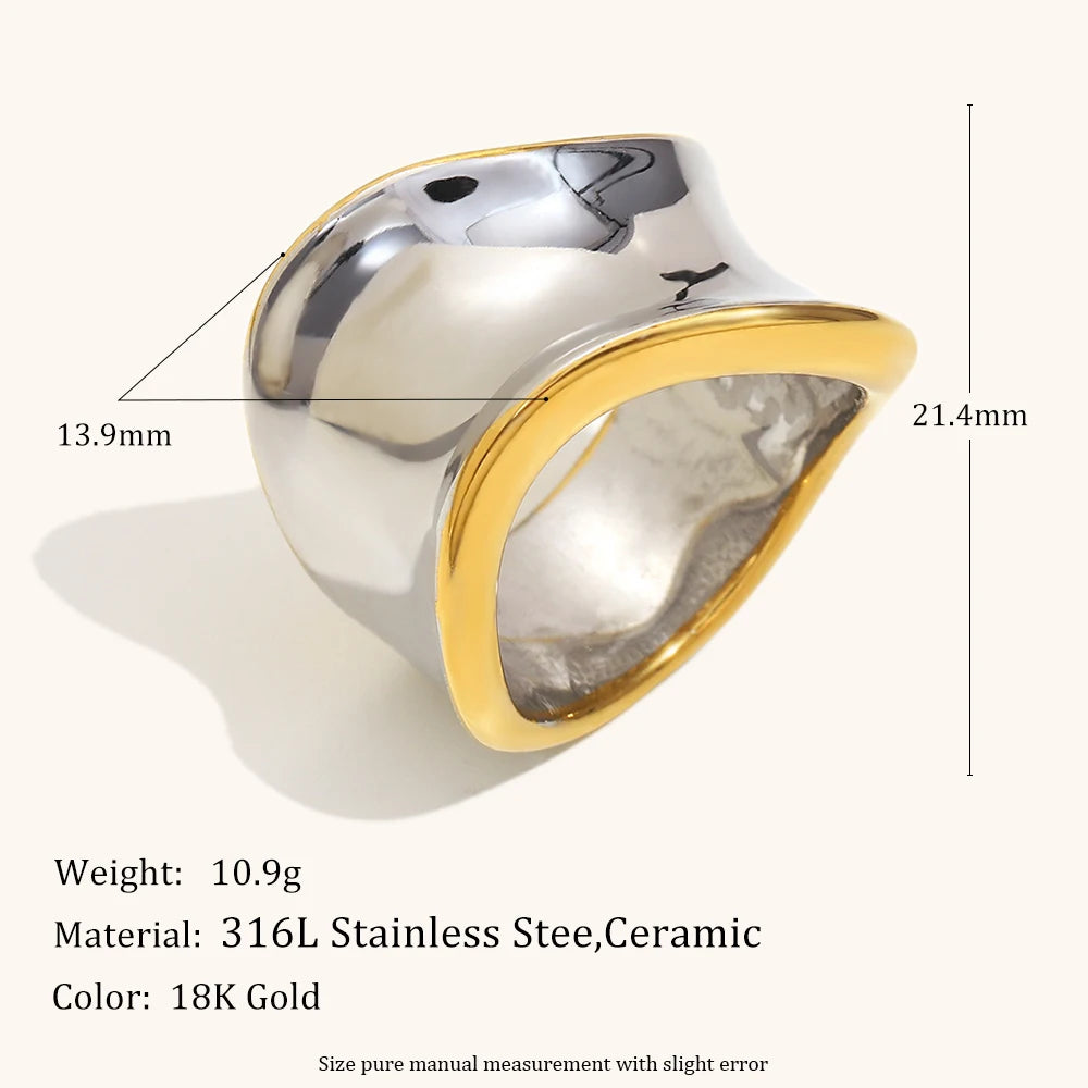 Bague Torsadée Bicolore