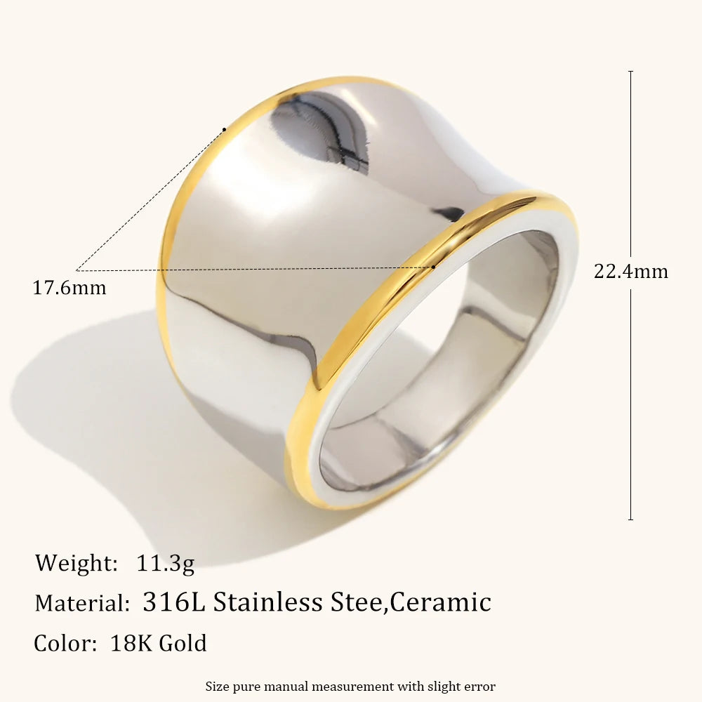Bague Torsadée Bicolore