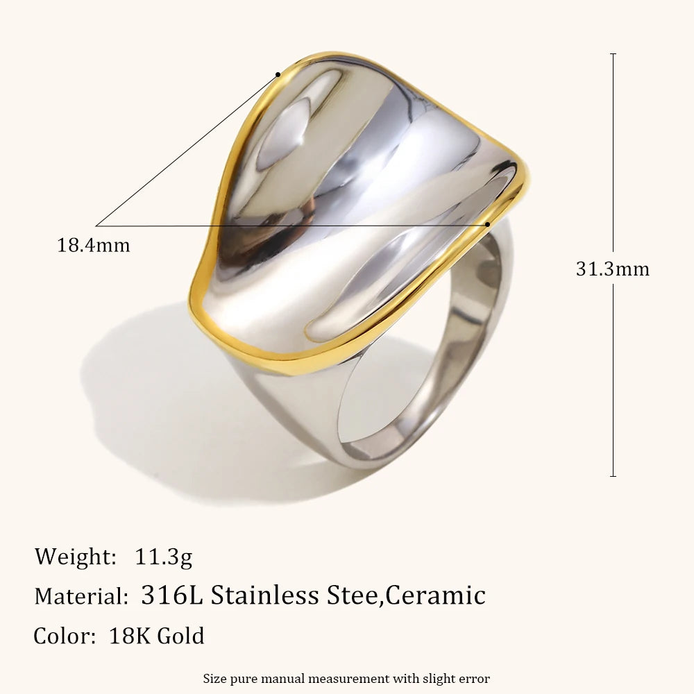 Bague Torsadée Bicolore