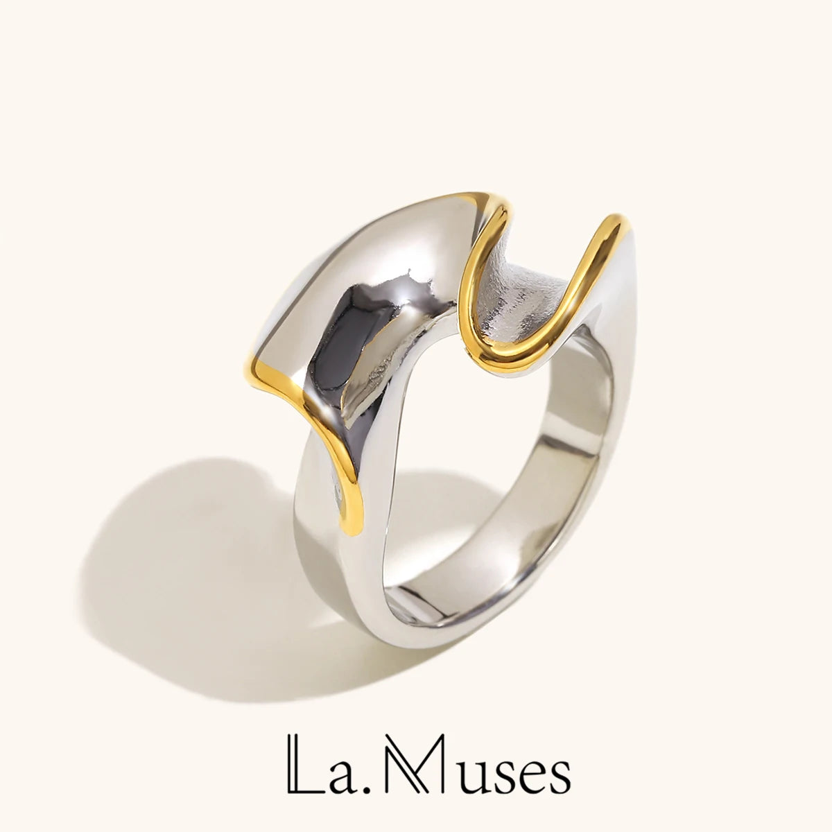 Bague Torsadée Bicolore