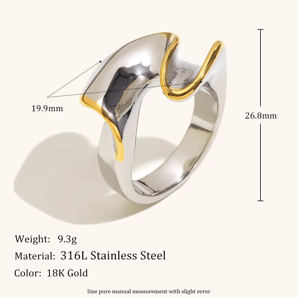 Bague Torsadée Bicolore