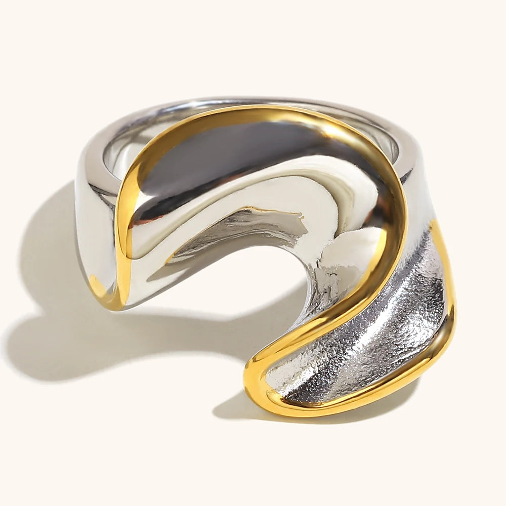 Bague Torsadée Bicolore