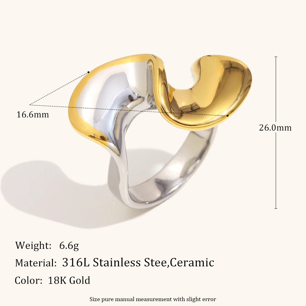 Bague Torsadée Bicolore